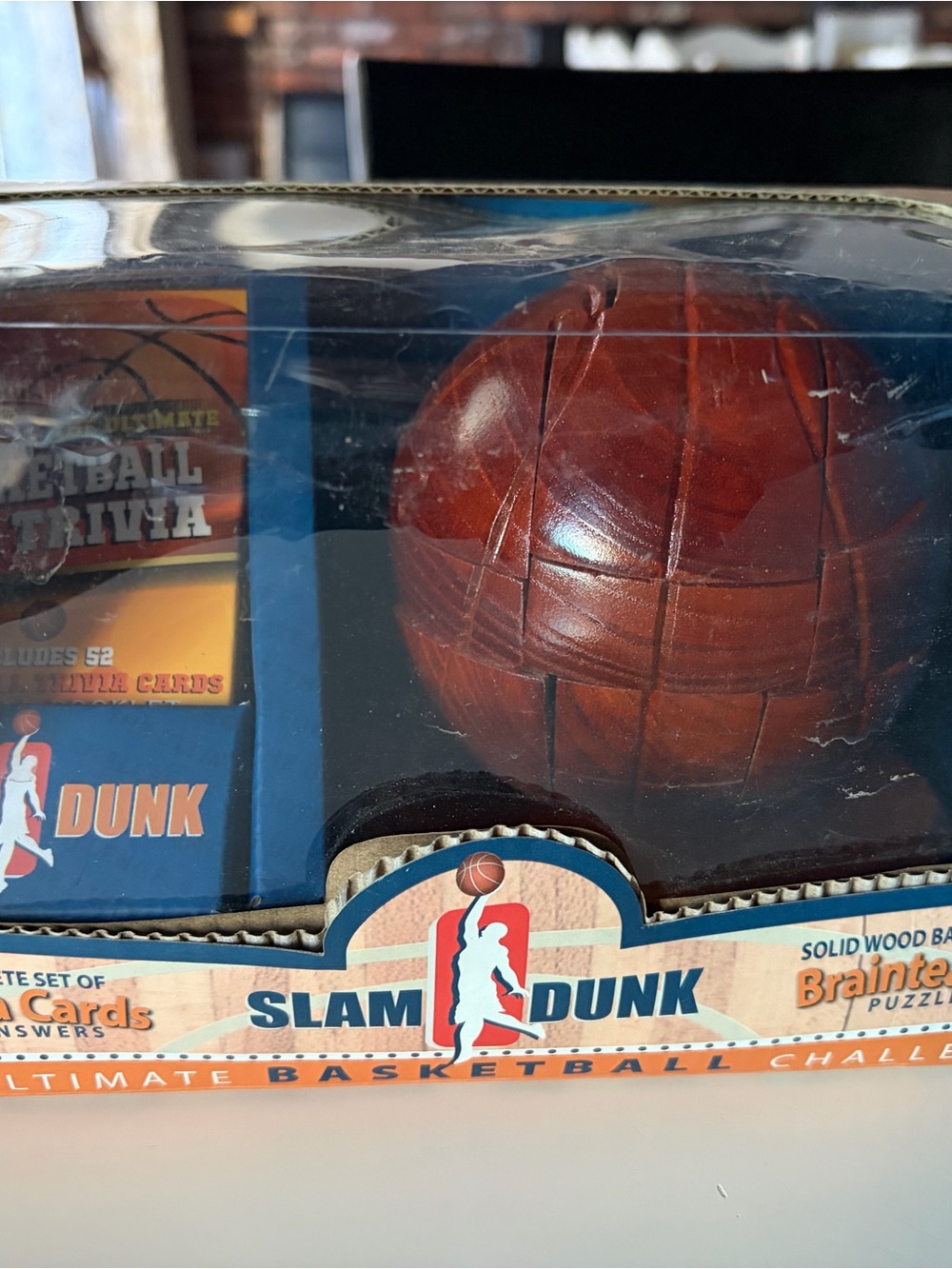 NBA Slam Dunk Wooden Basketball Puzzle - Brown